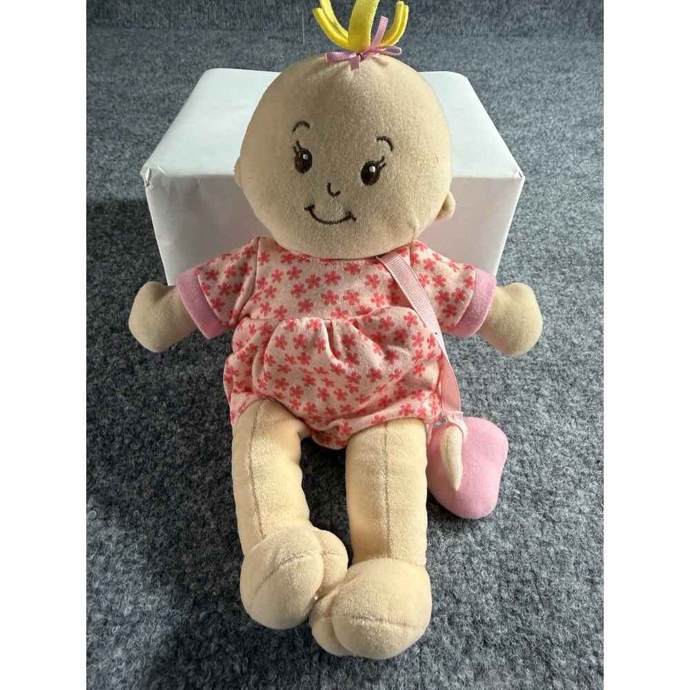 Manhattan Toy Wee Baby Stella Floral Dress Doll – 11” – Soft Body – Blonde Hair
